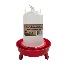 1.5L Poultry Drinker with Collapsible Legs - TBLC19 * Back Ordered