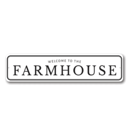 Metal Sign Wecome To The Farm House 4" x 16" - TGW-040