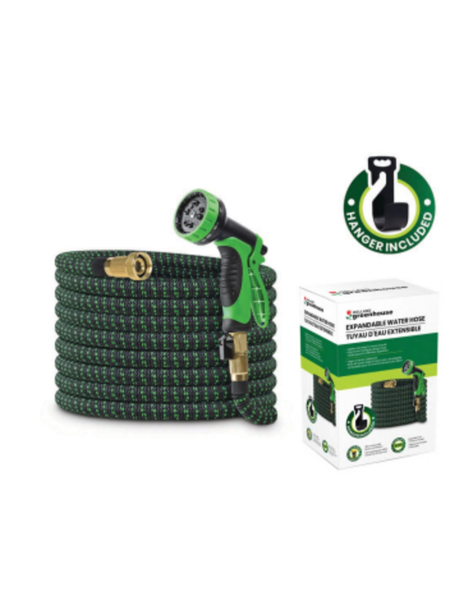 50' TVP Expandable Water Hose 50' w/Sprayer and Hanger - HI-HE002004 *Back Ordered