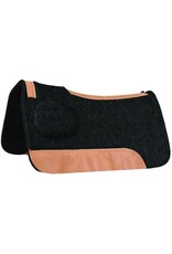 MUSTANG CORRECTFIT BARREL SADDLE PAD, 32" X 31" X 1" - Black - 273689-27