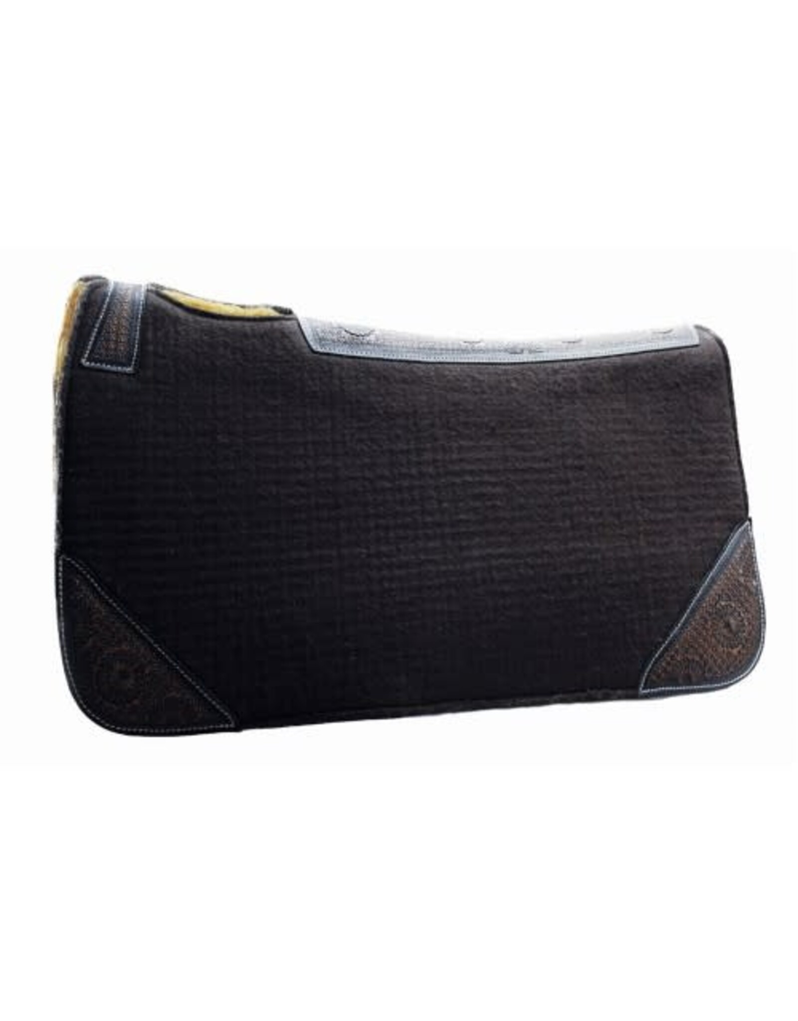 WESTERN RAWHIDE 3/4" FAUX LINED POLYESTER PAD, 32" X 32" - Brown - 275004-41