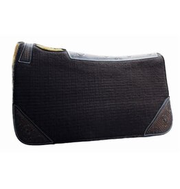 WESTERN RAWHIDE 3/4" FAUX LINED POLYESTER PAD, 32" X 32" - Brown - 275004-41