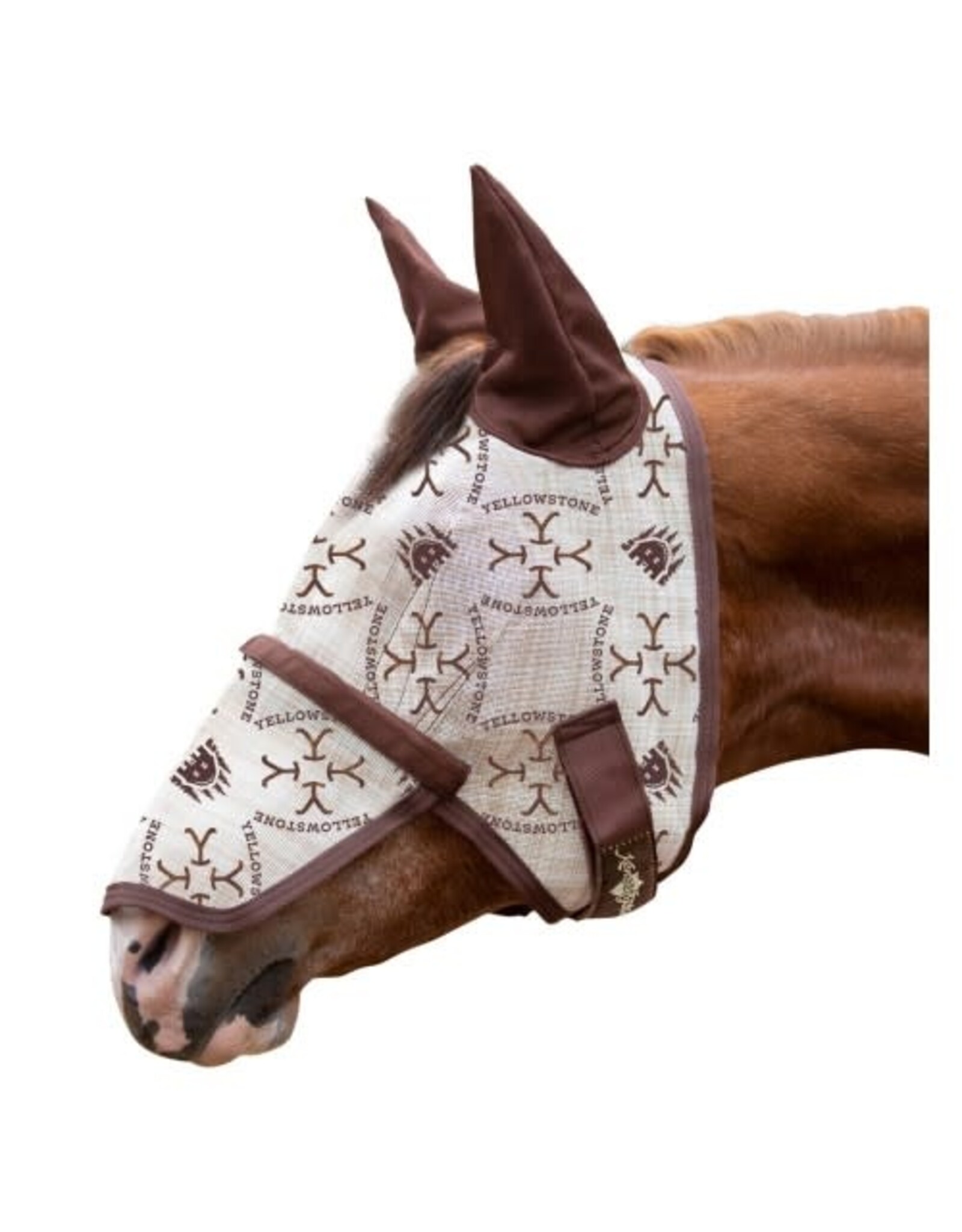 KENSINGTON FLY MASK WITH WEB TRIM, EARS & NOSE - Yellowstone - 317653-49XL -  XLARGE