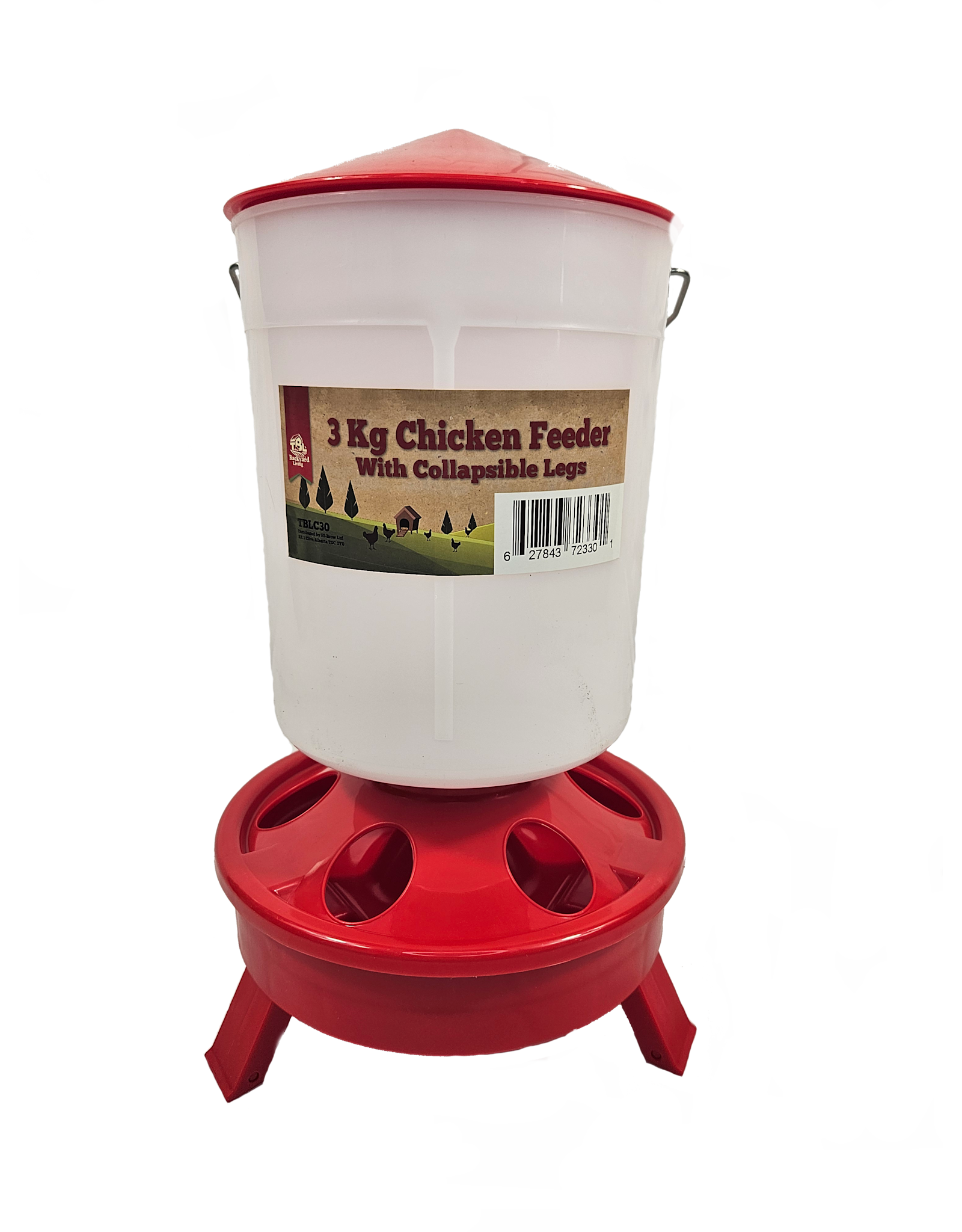 TBL-3 Kg Poultry Feeder with Collapsible Legs - TBLC30 *Back Ordered JL25