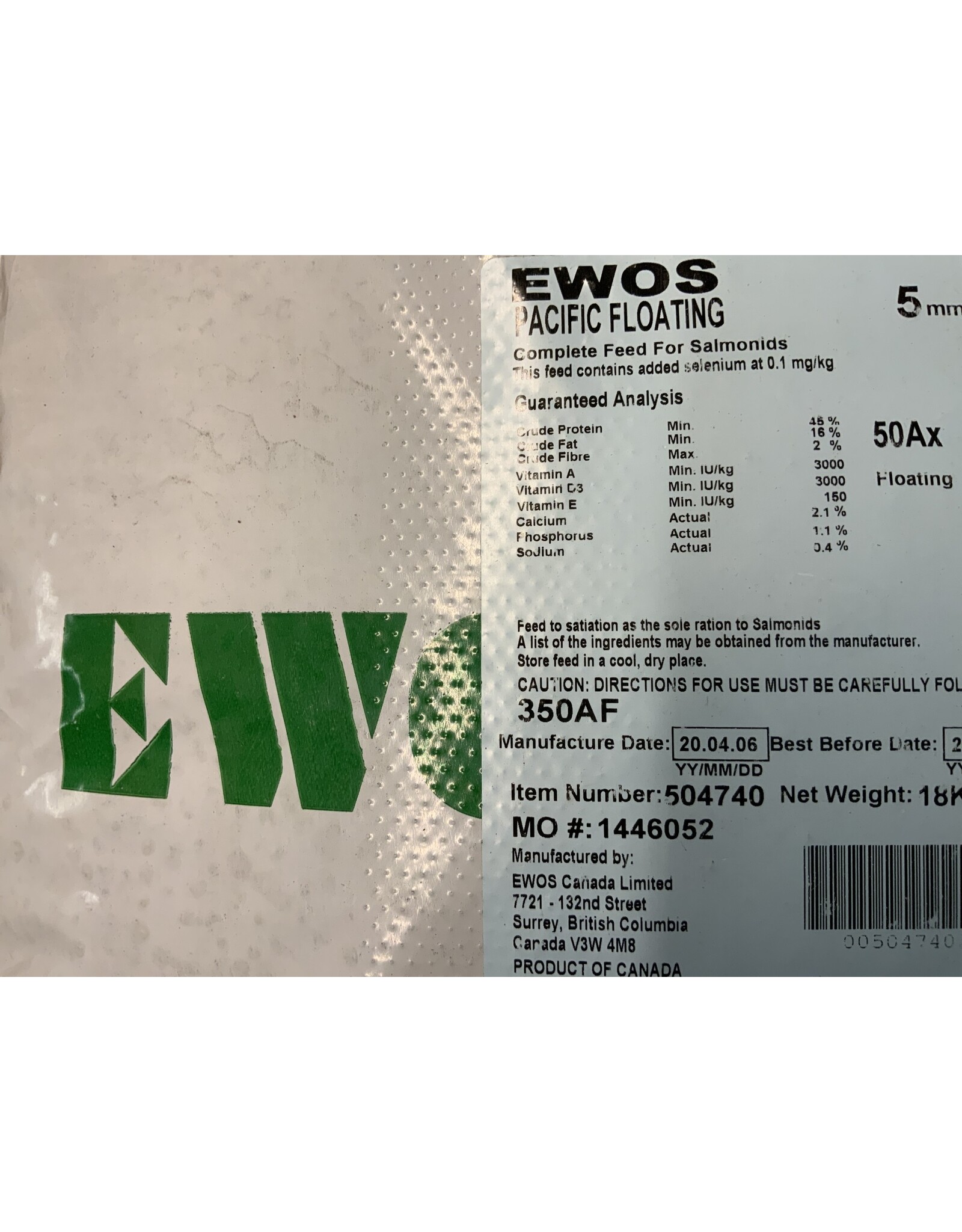 Floating Trout Fish Food 20kg - 17190685 * Special Order Item