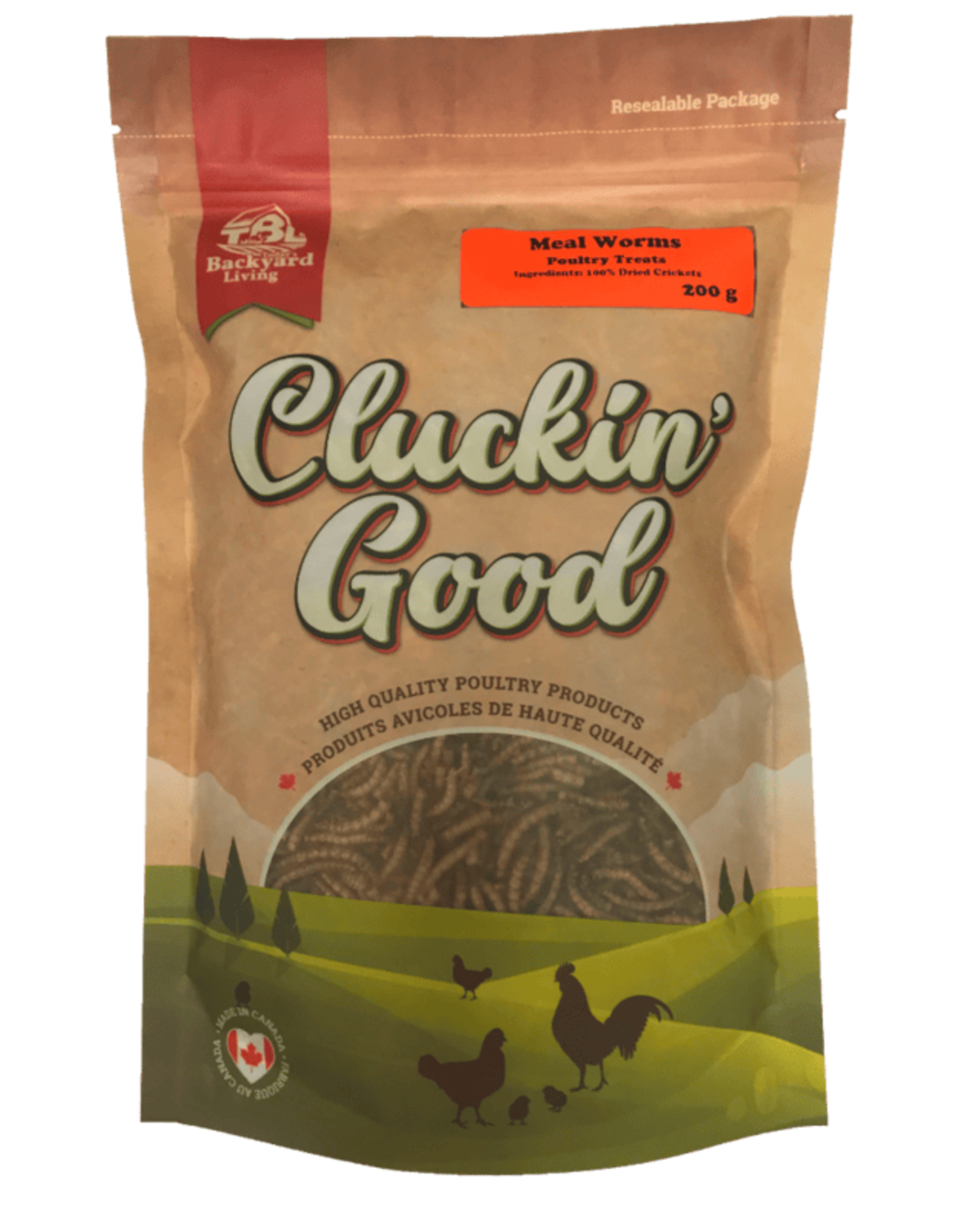 Cluckin Good Meal Worms Poultry Treats 750g