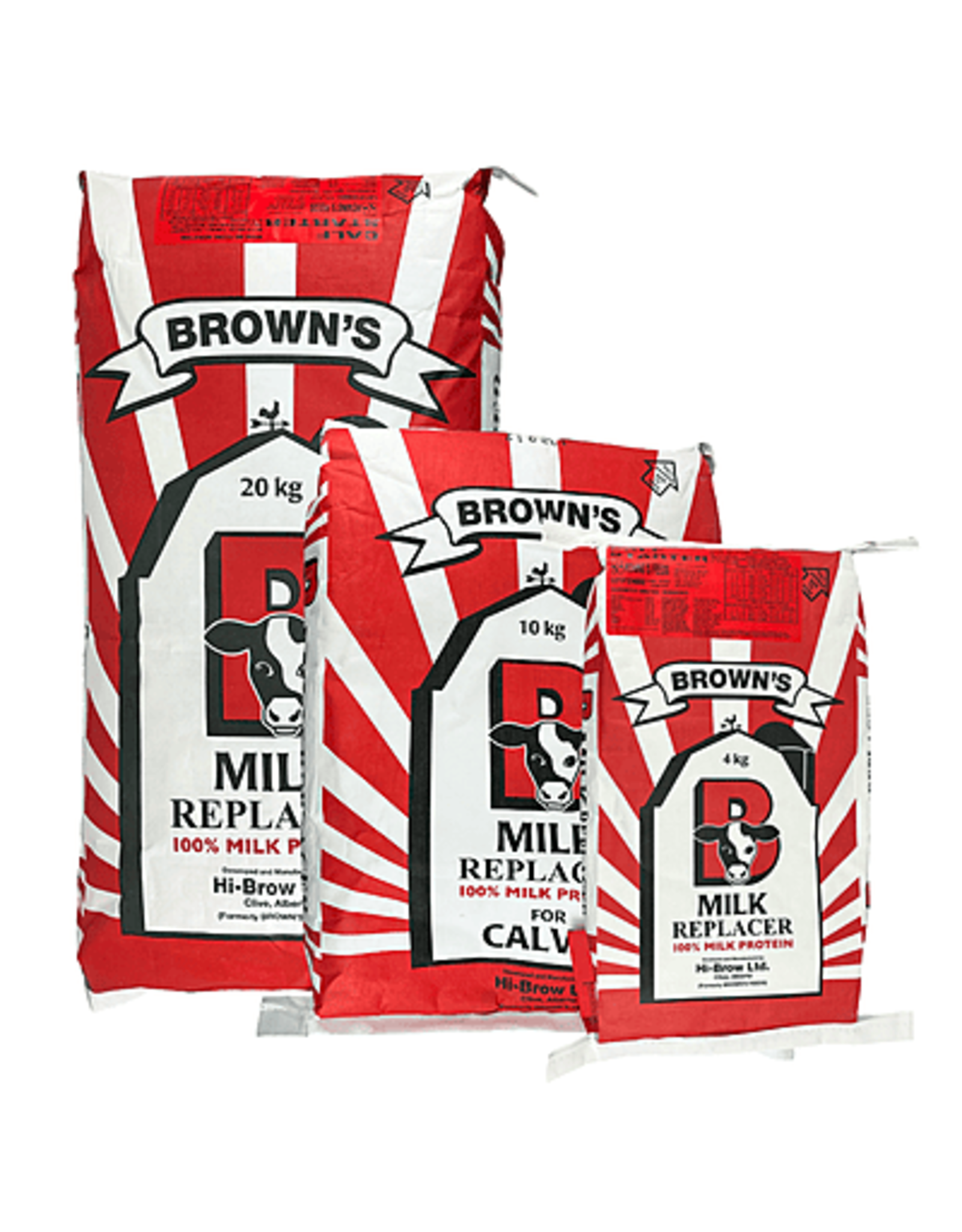 BROWN'S CALF STARTER MILK REPLACER  100% milk proteins 26% Protein, 26% Fat - 20 kg BAG B1120