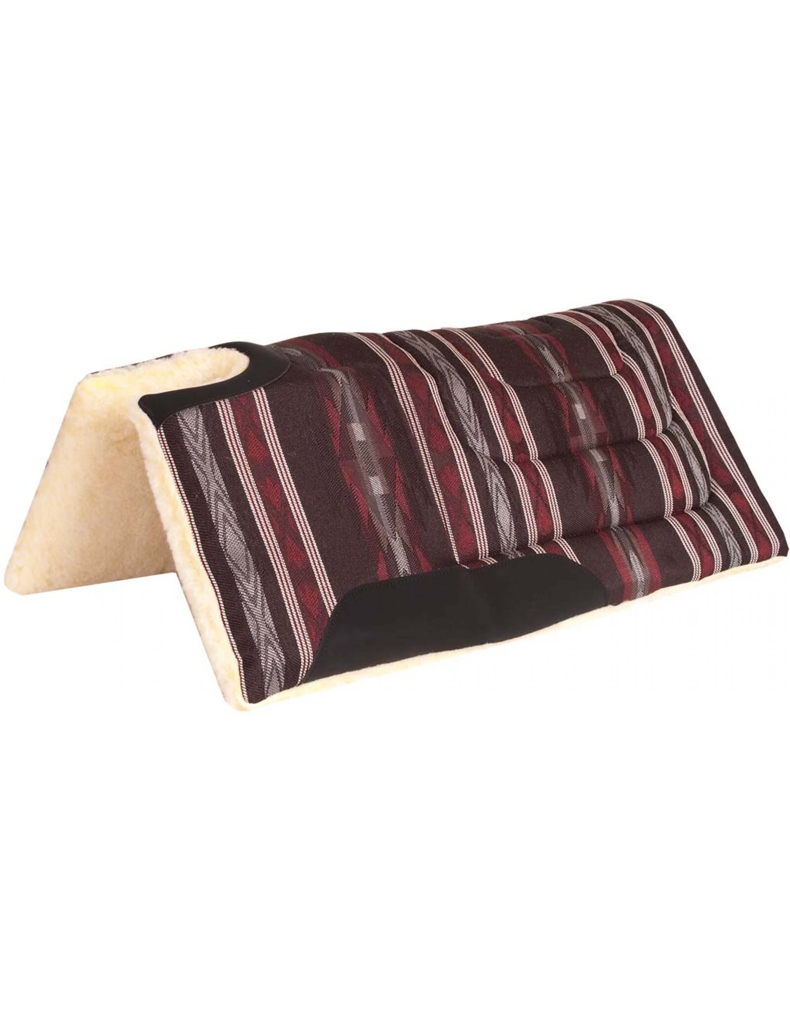 Mustang Herculon Saddle Pad - Cut-Back & Built-Up - Apache Blk - 274089-01