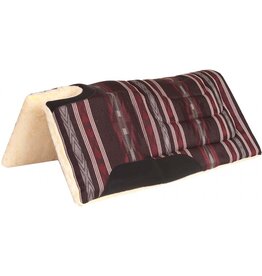 Mustang Herculon Saddle Pad - Cut-Back & Built-Up - Apache Blk - 274089-01