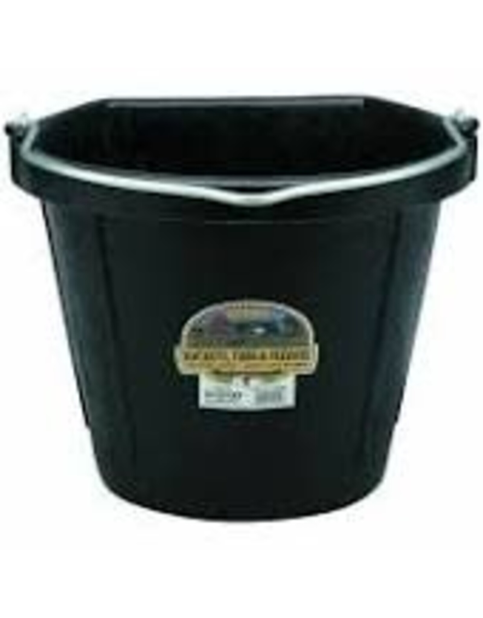 Rubber Bucket 18qt Flat Back -115-413
