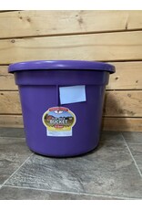 Pail 22qt Plastic Flat Back Bucket - Purple -115-552