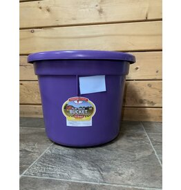 Pail 22qt Plastic Flat Back Bucket - Purple -115-552