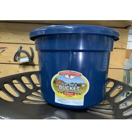 Pail 8qt Plastic Flat Back Bucket - Navy - 115-496
