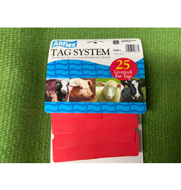 Allflex TAG* Allflex Large 2 pc Blank 25s  GLF/GSM-R - Red GLRE00