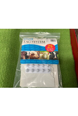 Allflex TAG* Allflex Large 2 pc Blank 25s  GLF/GSM-W - White - GLWH00-301890