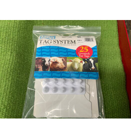 Allflex TAG* Allflex Large 2 pc Blank 25s  GLF/GSM-W - White - GLWH00-301890