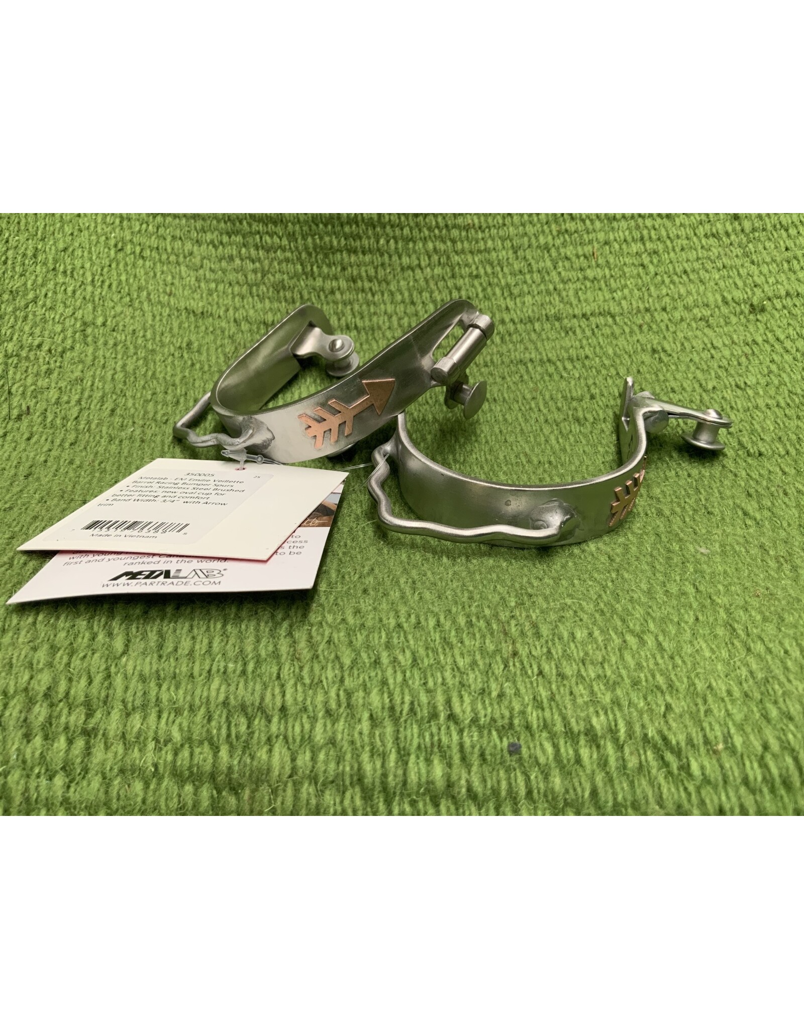 Barrel Racing Bumper Spurs Band Width 3/4" - 350005 Emilie Veillette