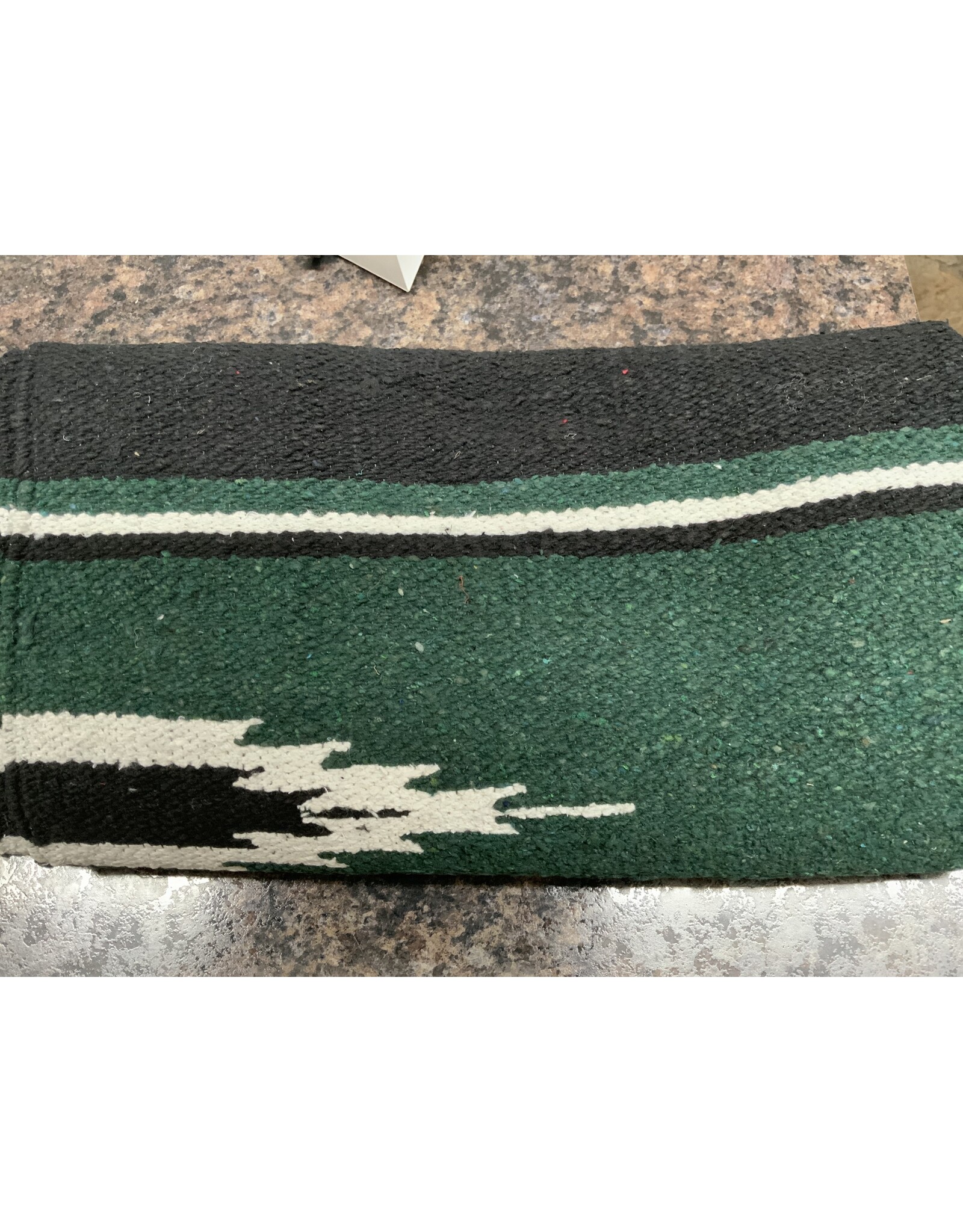 SIERRA NAVAJO SADDLE BLANKET 30" X 60 - HNTRGRN/BLK/WHT - 273791- 12