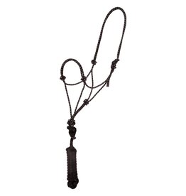 Economy Mountain Rope Halter w/Lead - Black/White - Colt - 292977-32