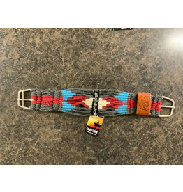 Country Legend Mohair String Cinch - 34" - Blk/Rd - 222915-02/34