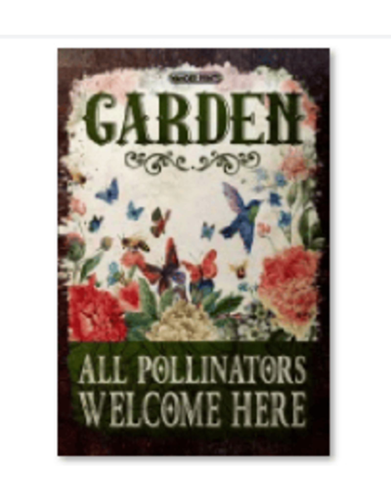 Giftware-Metal Signs Fun Prints - Garden - TGW-054