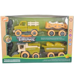 Toys-Farm DIY Sets Truck & Combine Set - TJT87-96009