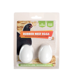Rubber Eggs 2 pack - White - TBLOH EGG-BR56W