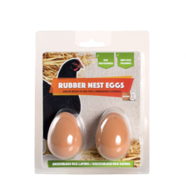 Rubber Eggs 2 pack - Brown- TBLOH EGG-BR56B