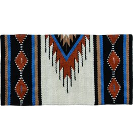 Mustang Del Rio 100% New Zealand Wool Blanket 36" x 34" Rust/Cream - 273981-11