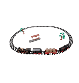 Christmas Train Set - 17pc, movement, lights and sound - HI-XM-SV1002