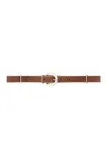 Straight Bridle Leather Curb Strap, Rich Brown  - 30-1360