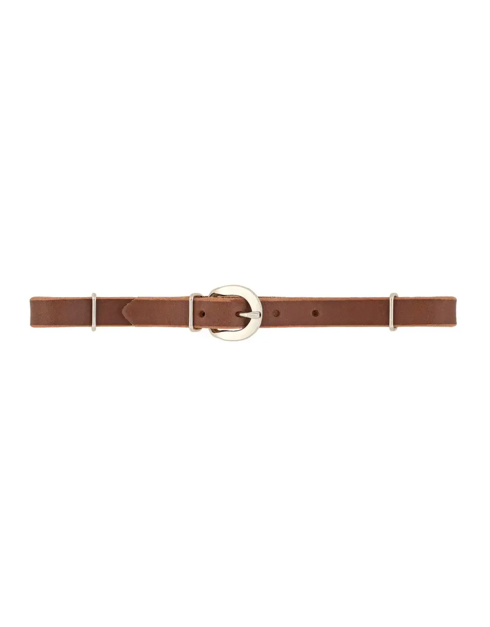 Straight Bridle Leather Curb Strap, Rich Brown  - 30-1360