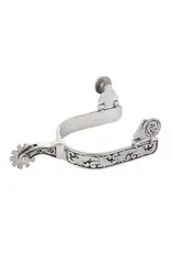 Ladies' Western Spurs with Engraving and Black Accents - 25-7900