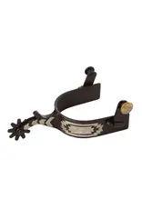 Men's Spurs with Engraved German Silver Trim - 25-7655