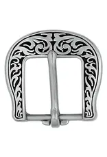 SNAP* Buckle Floral #34 Buckle Silver Scroll/Black 1/2" - 04005-BS-1/2