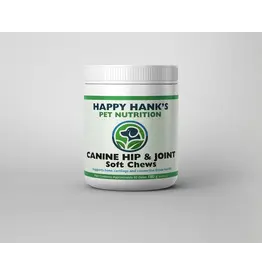 Happy Hank's Pet Nutrition - Canine Hip & Joint  - Soft Chews 60pc - supports bone, cartilage and connective tissue health