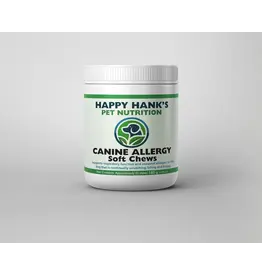 Happy Hank's Pet Nutrition - Canine Allergy  - Soft Chews 60pc - supports respiratory function/seasonal allergies - for the dog that is continually scratching, biting and licking