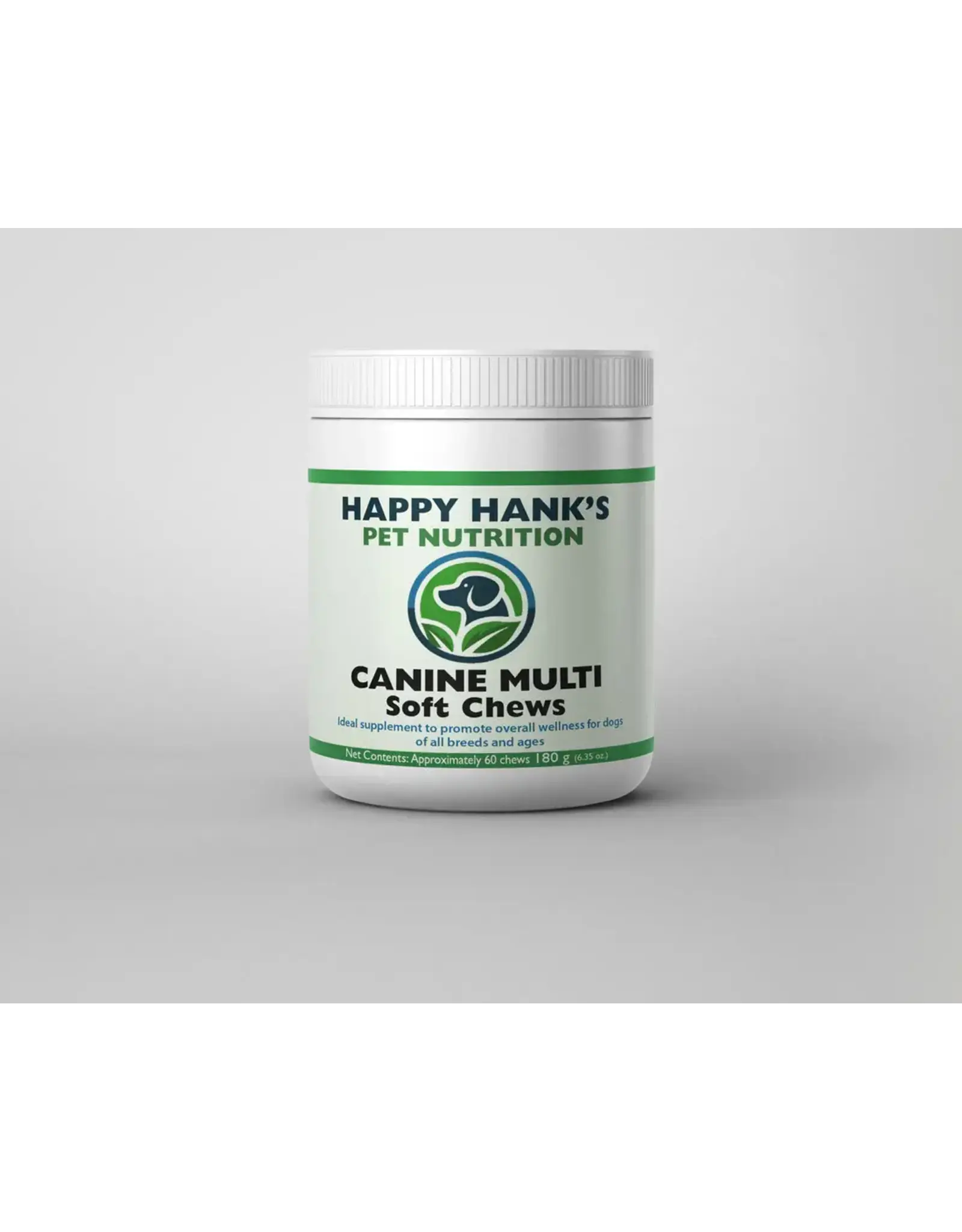 Happy Hank's Pet Nutrition - Canine Multi  - Soft Chews 60pc - to promote overall wellness for dogs (all breeds/ages)