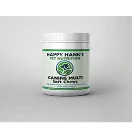 Happy Hank's Pet Nutrition - Canine Multi  - Soft Chews 60pc - to promote overall wellness for dogs (all breeds/ages)