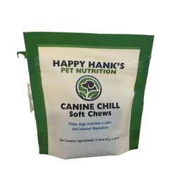 Happy Hank's Pet Nutrition - Canine Chill  - Soft Chews 14pc - helps dogs maintain a calm, relaxed disposition