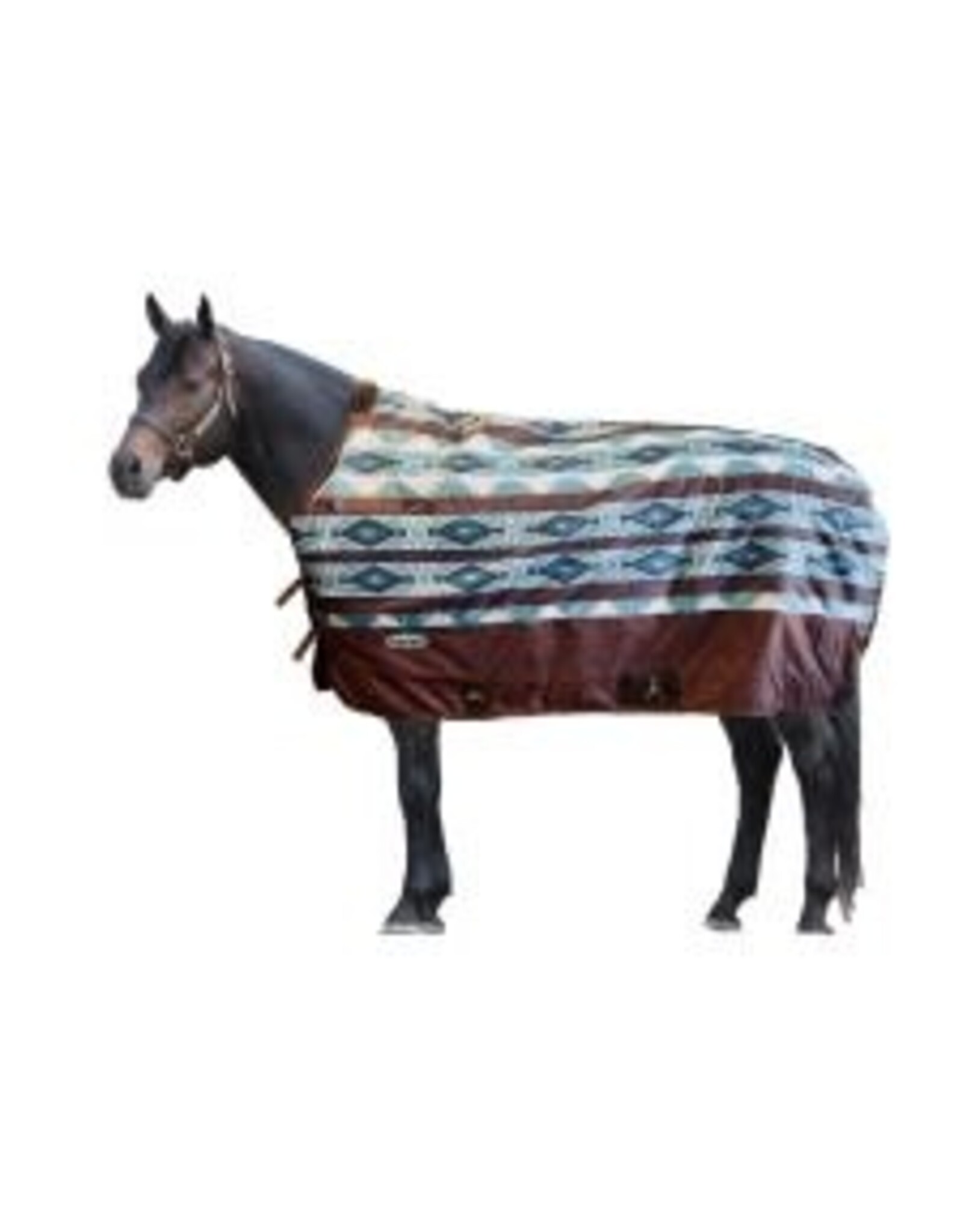 Country Legend 1200D Ripstop Waterproof Summer Turnout  0 Fill - Turquoise/Brown Diamond - 310002-19/82