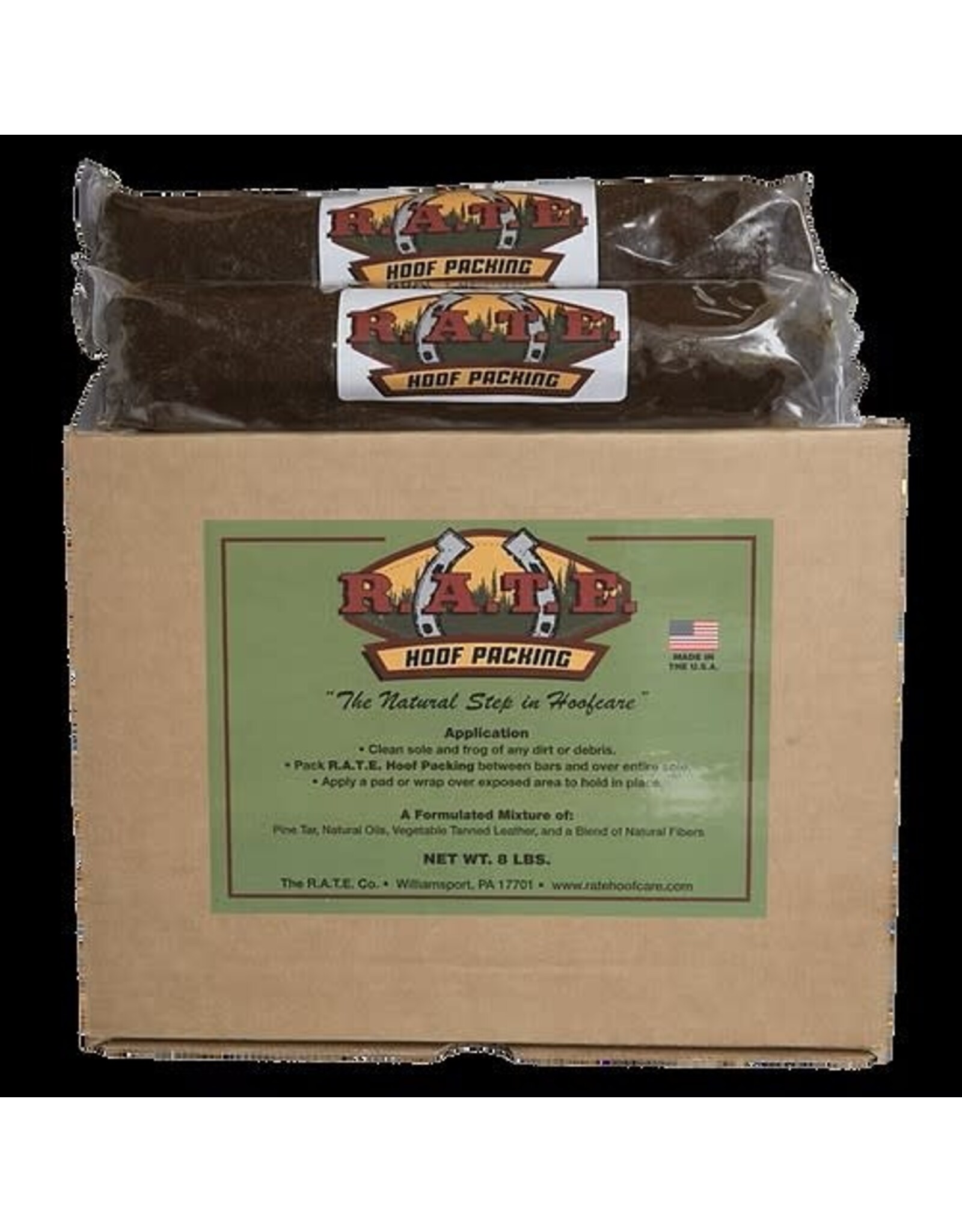 Rate Hoof Packing - 1lb Roll - Leather based medicated packing - help treat or prevent common problems such as abscesses, sole bruising, and thrush
