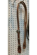 Stahl Leather Headstall Split Ear - Silver/Gold  Decorative Buckle and Tip
