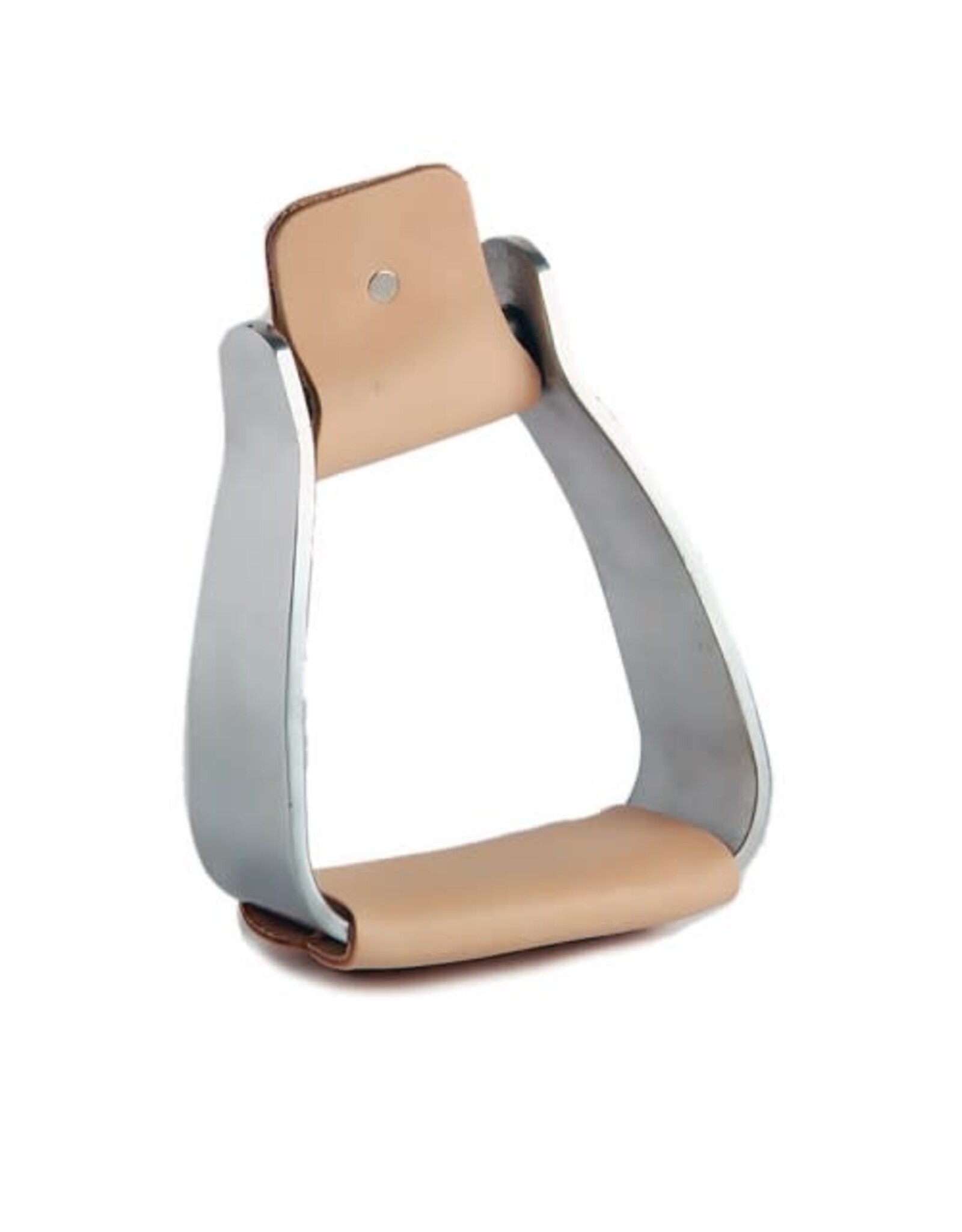 ALUMINUM STIRRUPS WITH LEATHER TREADS - 183582
