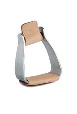 ALUMINUM STIRRUPS WITH LEATHER TREADS - 183582