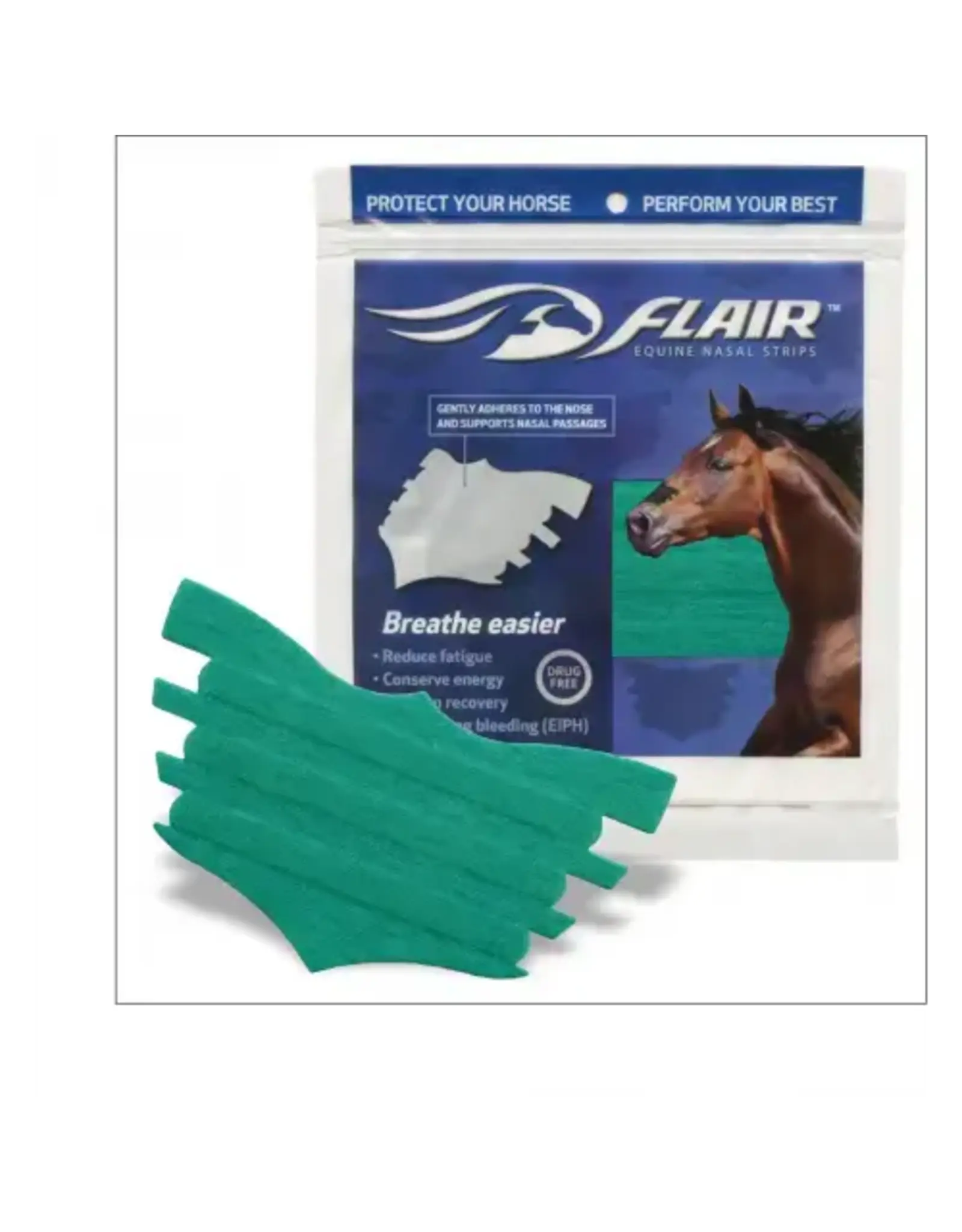 Flair  Nasal Strip - Turquoise - 6 Pack -119301-19