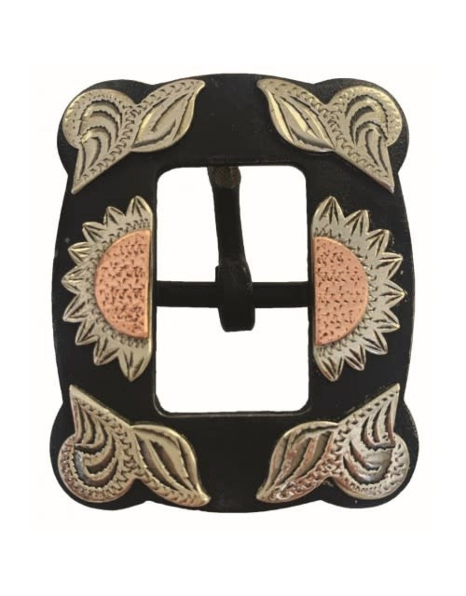 WESTERN RAWHIDE SIGNATURE RUST IRON SILVER BUCKLE 3/4" - Sunflower - 510129