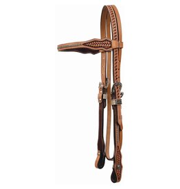 COUNTRY LEGEND BRONCO BRAID BROWBAND HEADSTALL - GOLDEN - 223096-76
