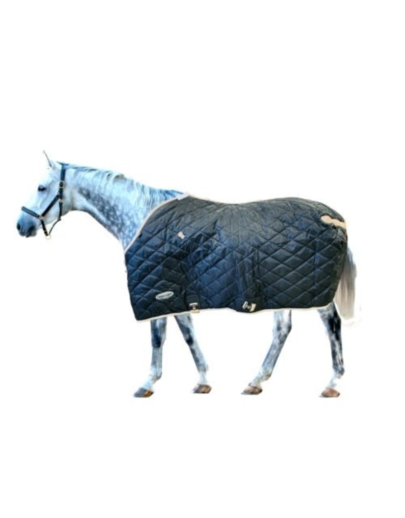 COUNTRY LEGEND 420D NYLON QUILTED STABLE SHEET - NAVY/TAN TRIMM - 317726-21/80