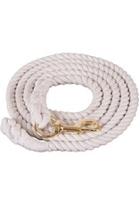 MUSTANG COTTON LEAD W/BOLT SNAP - WHITE - 292641-09